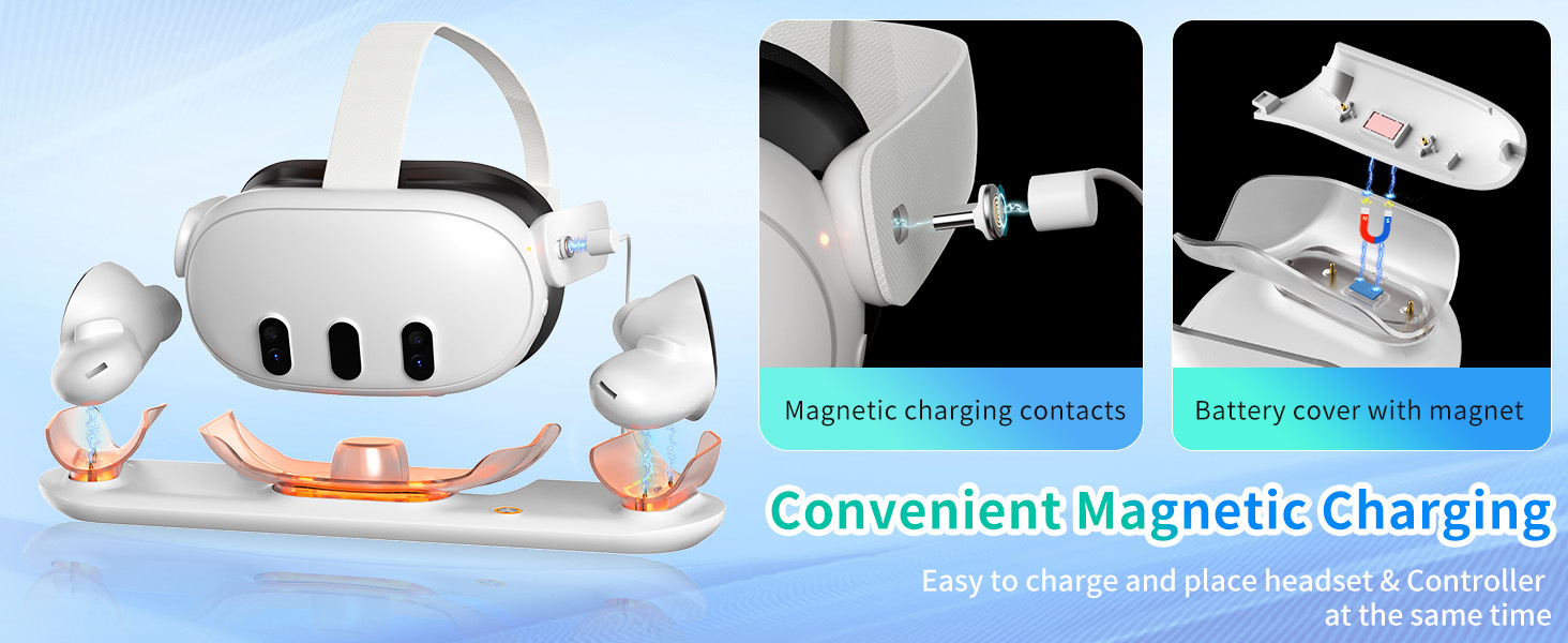 Charging Station Compatible with Oculus Quest 3