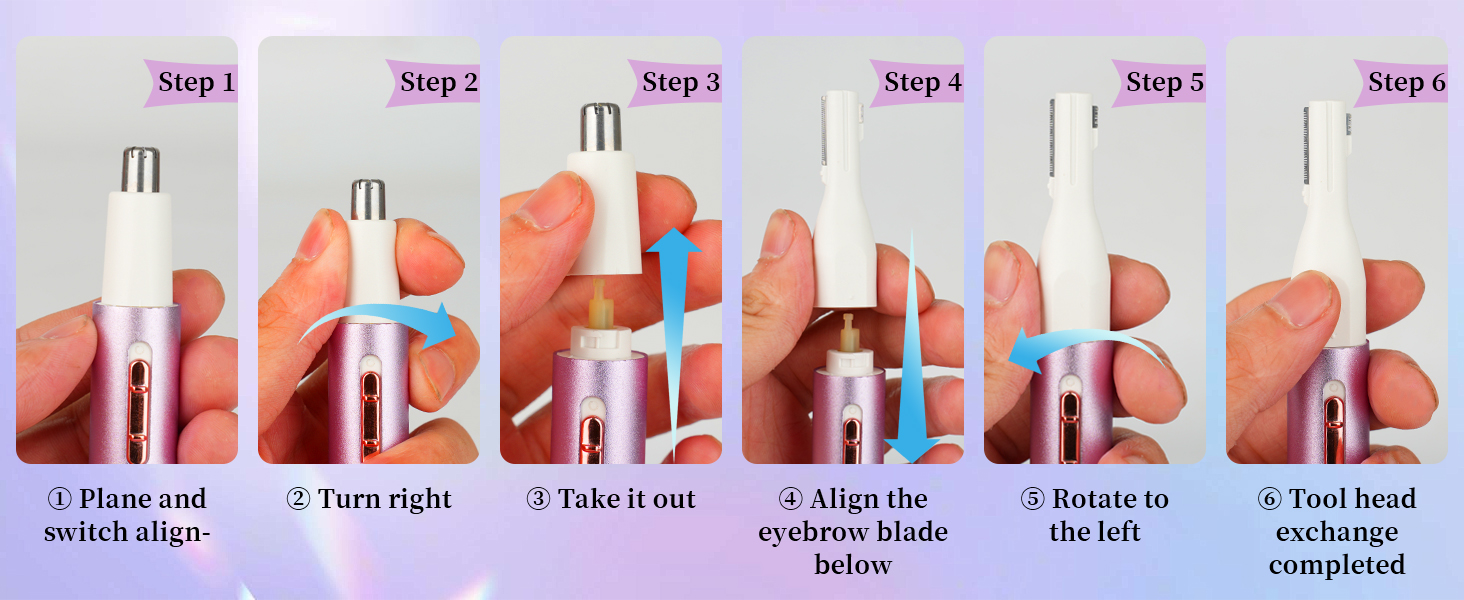 Nose &amp;amp; Eyebrow Hair Trimmer for Women Men,Painless Rechargeable Ear &amp;amp; Nose Hair Trimmer Clipper