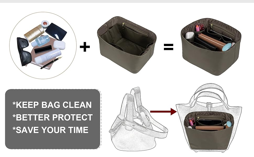 Handbag liner bag