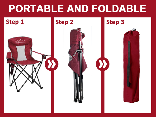 outdoor mesh camping folding chair