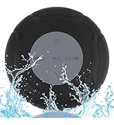 LUKADER Mini Bluetooth Shower Speaker Waterproof Cute Portable Wireless Water-Resistant Speaker S...