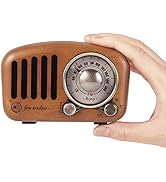 PRUNUS J-919 Retro Bluetooth Speaker Radio with Bass Enhancement Sound Loud Volume BT5.0, MP3 &amp; F...