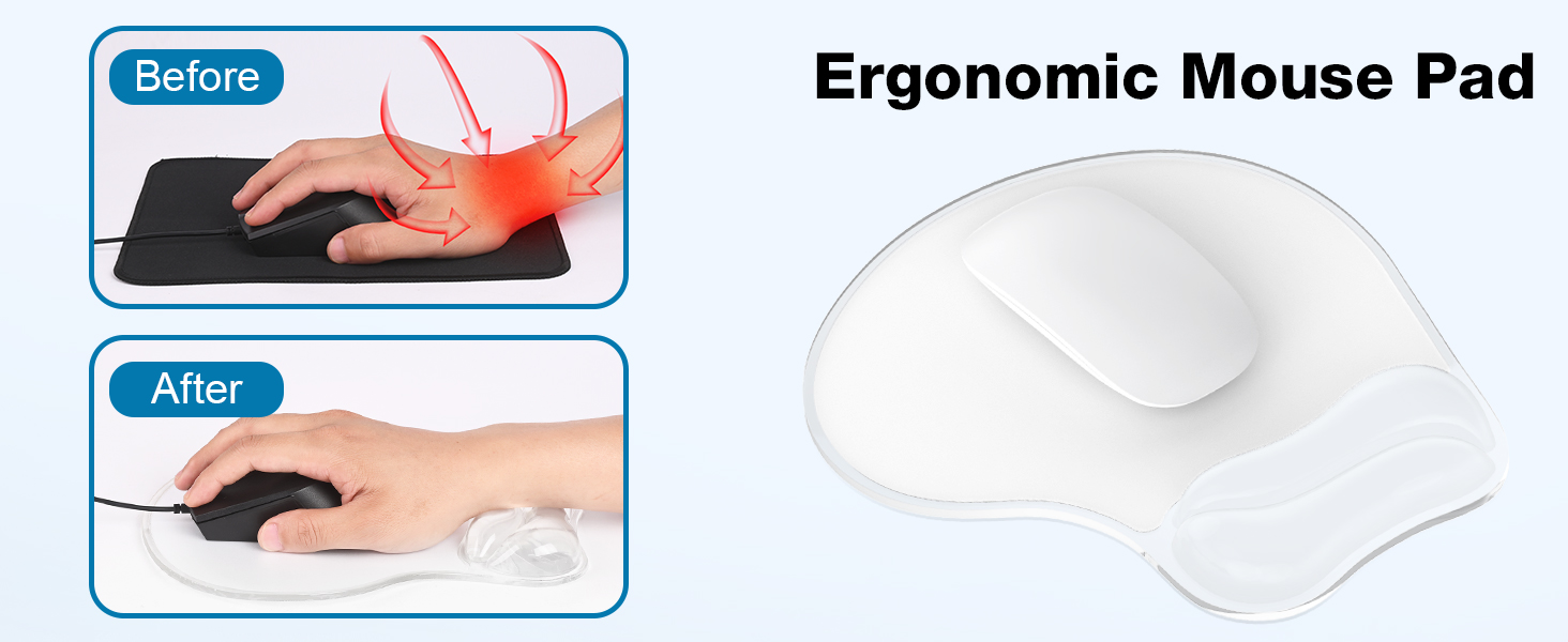 wrist support mouse pad