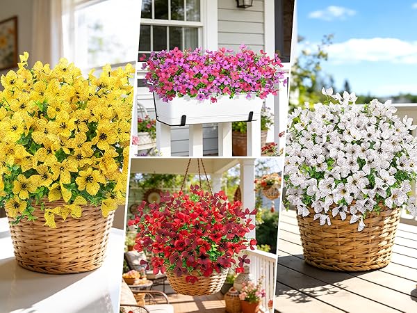 artificial outdoor flowers