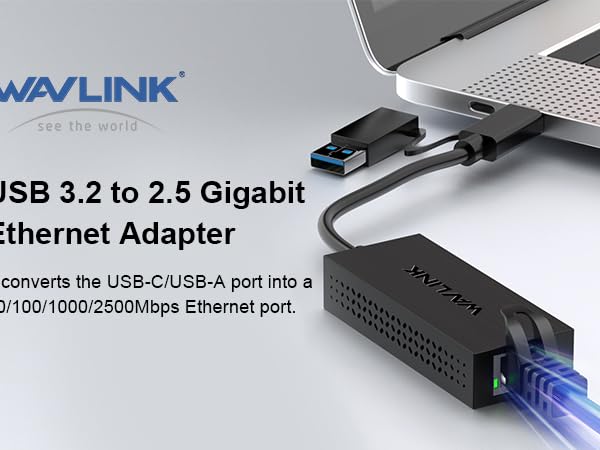 USB C to 2.5G Ethernet Adapter
