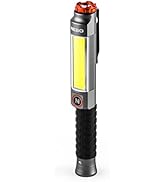 NEBO Big Larry Work Light, 600 Lumen Flashlight with COB Work Light, Pocket Clip Magnetic Base fo...
