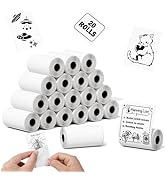 Thermal Paper Compatible with Phomemo M02/Memoking T02/Anycash S1/Cudinham X6/iDPRT S1/HuiJuKeJi ...