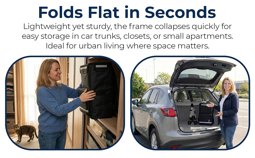Folds Flat in Seconds
