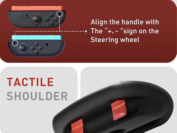 Steering Wheel for Nintendo Switch 2 JoyCons