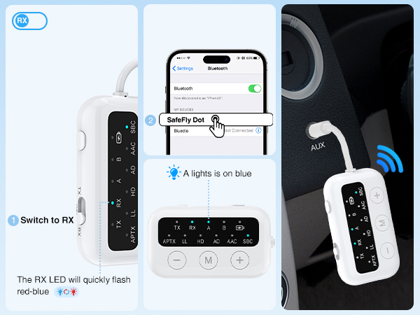 bluetooth transmitter for airplane