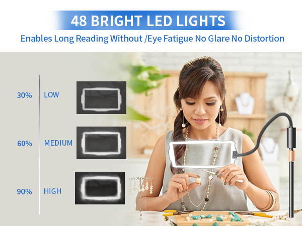 Hands Free Magnifier Lamp