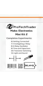 Make: Electronics Mini Kits Educational Electronic Component Packs That Follow Experiments in Charle...