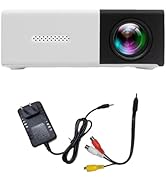 Mini Projector, Movie Video Projector, 1080P HD Portable Projector Compatible with HDMI/ USB/Tf C...