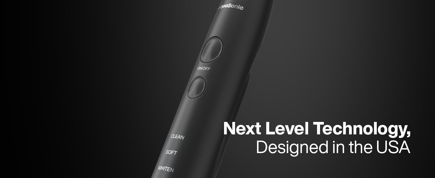 AquaSonic Black Series Electric Toothbrush safe for sensitive teeth