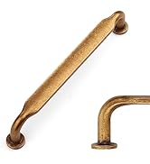 Amerdeco 10 Pack Antique Brass Cabinet Pulls 5 Inch(128mm) Hole Centers Kitchen Cabinet Handles S...
