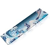 GUNMJO Acrylic Keyboard Wrist Rest, Ocean Wave, for TKL Computer Keyboard and Mechanical Keyboard...