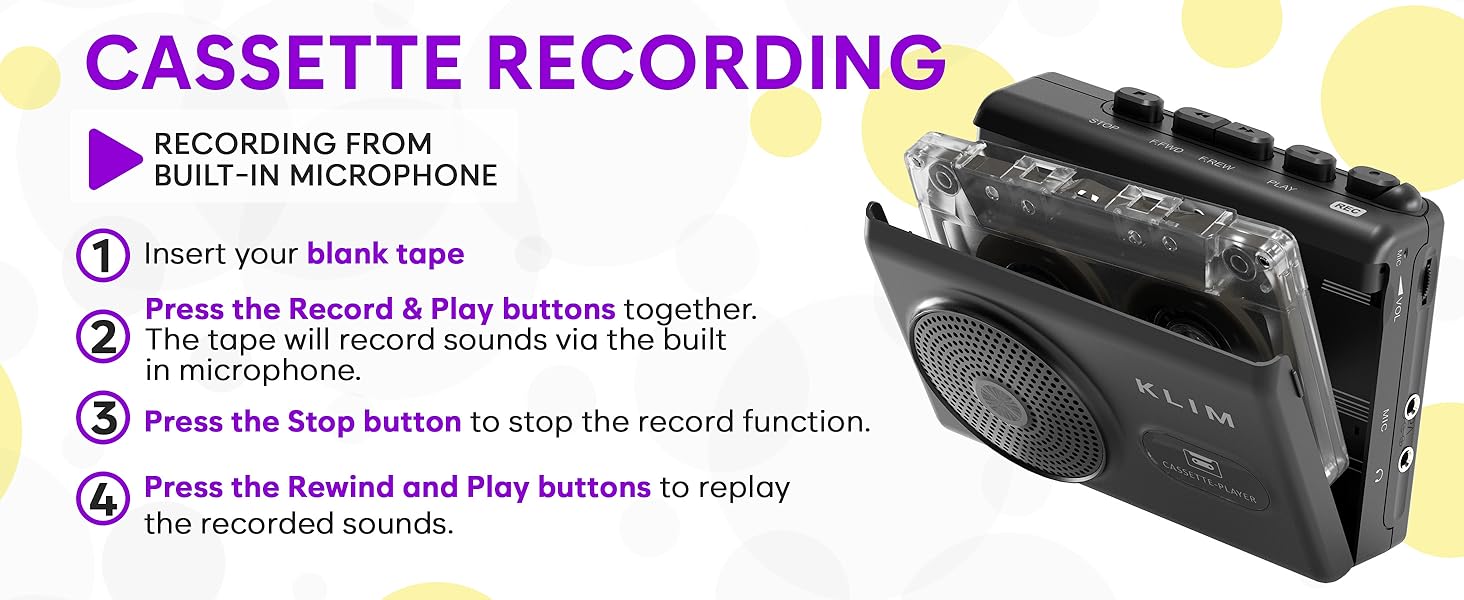 cassette tape player, cassette player, cassette player, cassette recorder, portable cassette player