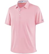 ZITY Mens Golf Shirt Short Sleeve Moisture Wicking Polo Shirts for Men Performance Casual Stretch...
