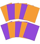 Sakolla Halloween Gel Filter, 10 Pcs Orange Purple Color Correction Gel Light Filter, Transparent...