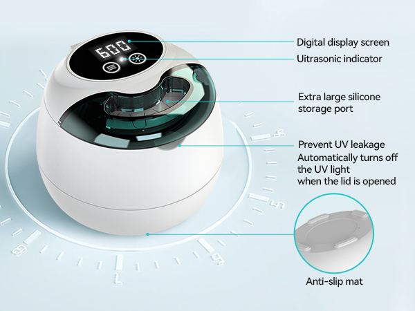 dental pod ultrasonic cleaner for retainers