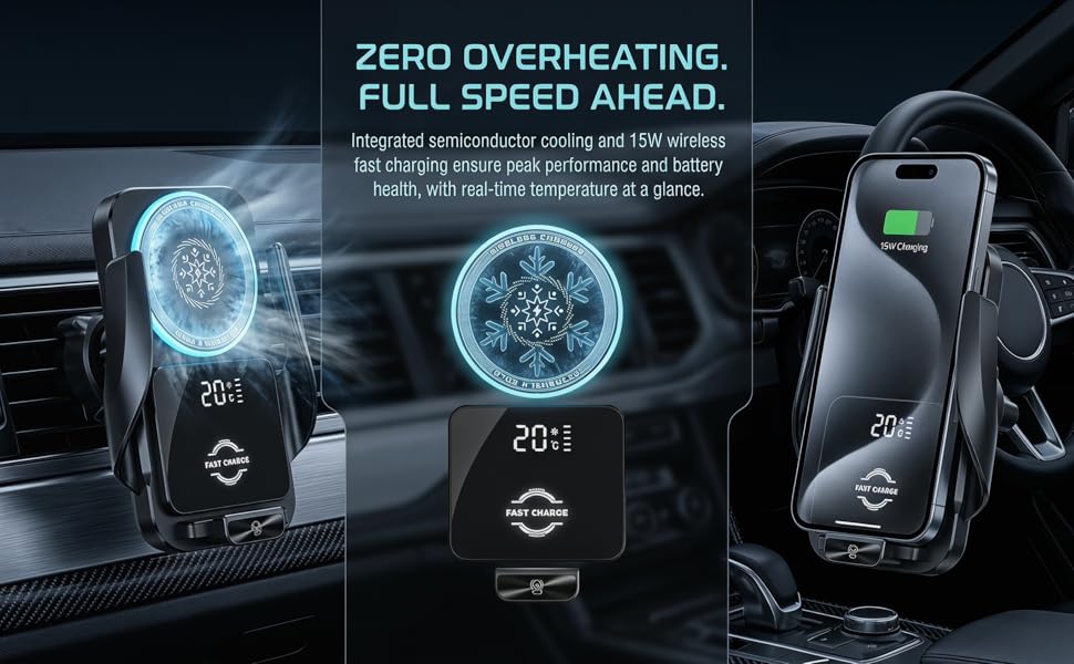 Cooling Car Phone Holder