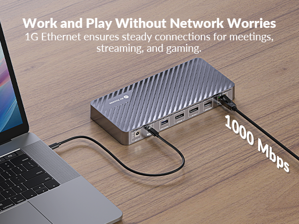 docking station triple monitor, 100w 13 in 1 dock for laptop