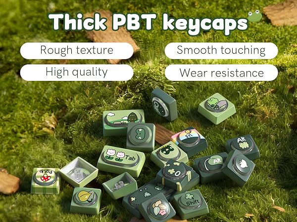 Thick PBT keycaps
