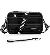 WisePoint Mini Suitcase Crossbody Bag, Plastic Mini Suitcase Bag Suitcase Purses Stylish Suitcase...