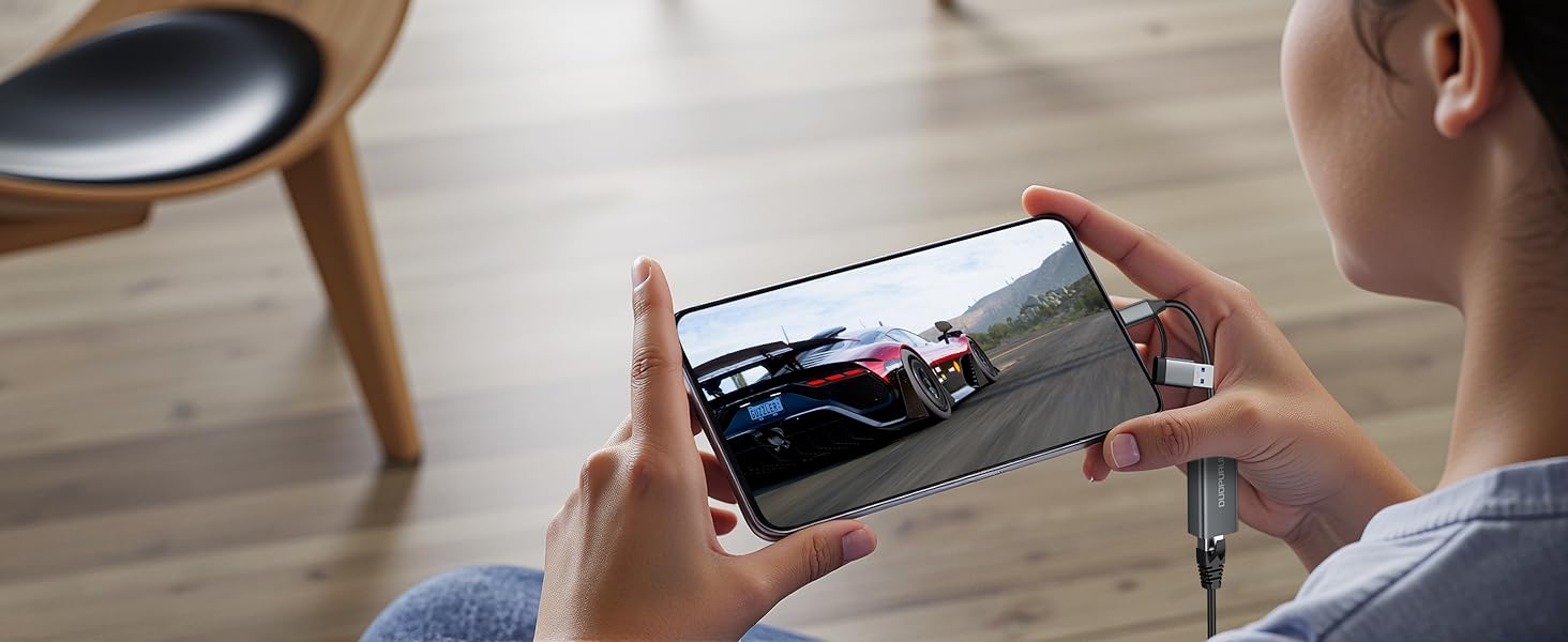 usb-c ethernet adapter is compatible with smartphones such as iPhone, Galaxy, Google Pixel, Oneplus