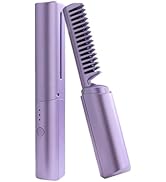 FA FIGHTART Rechargeable Mini Hair Straightener Cordless Heating Comb USB Portable Travel Heat Brush