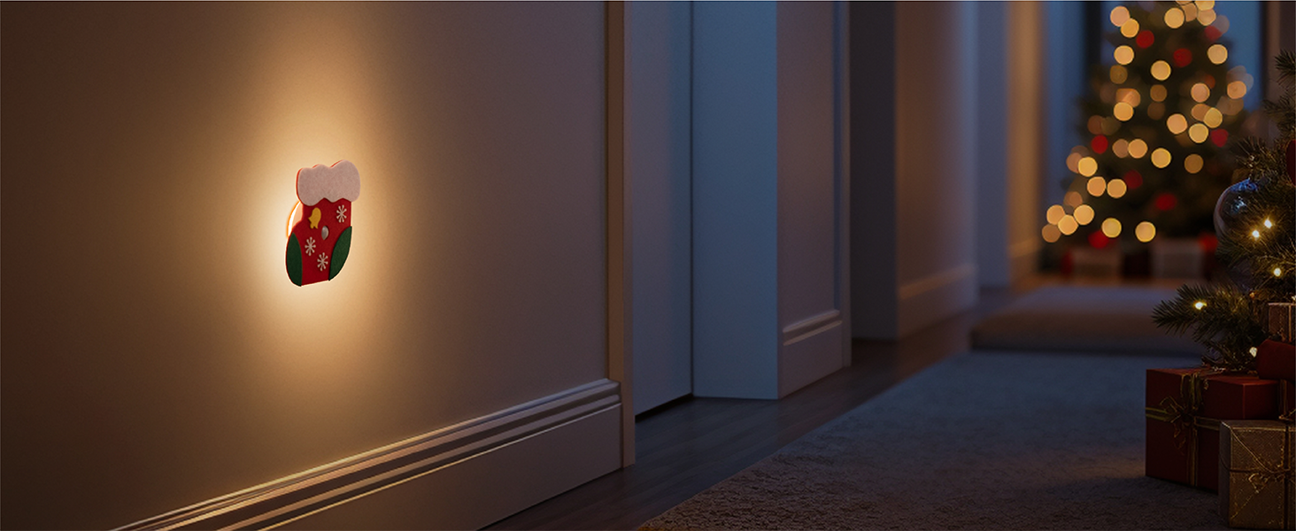 Christmas Stocking Motion Sensor Night Light,Hallway