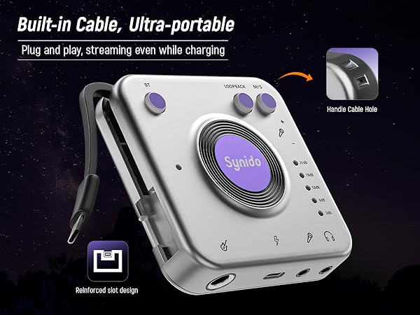 Portable recording audio interface