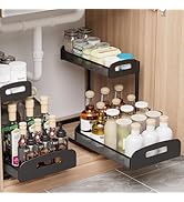 YASONIC Under Sink/Cabinet Organizers and Storage for Bathroom &amp; Kitchen, Pull Out Cabinet Organi...