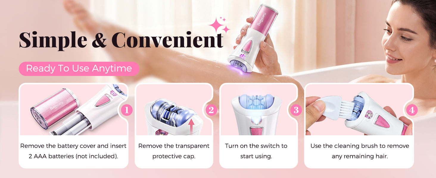 Face Epilator, Facial Hair Removal for Women with LED Light