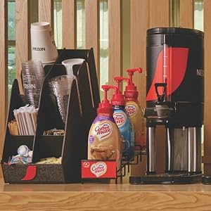 pump and cup of coffee