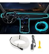 Jushope EL Wire Car LED Lights, Interior Car Lights Strip, USB Car Ambient Lighting with Switch a...