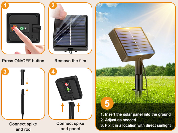outdoor lights solar powered