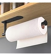 HUFEEOH Adhesive Paper Towel Holder Under Cabinet Wall Mount for Kitchen Paper Towel, Paper Towel...