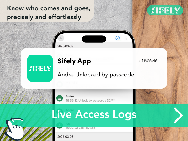 live access logs sifely wifi