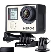 GEPULY Frame Mount Protective Housing Case with Bracket Accessories and Lens Cap for GoPro Hero 3...
