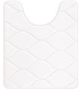 Colorxy Memory Foam U-Shaped Toilet Rugs, Ultra Soft &amp; Non-Slip Bathroom Rugs, Water Absorbent an...