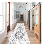 Pauwer Hallway Runner Rug 2x8, Long Washable Kitchen Rugs Runner, Farmhouse Vintage Medallion Are...