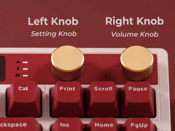 Keyboard with Knob