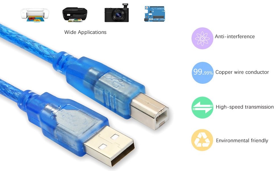 DIYmall USB Cable for Arduino UNO 2560 R3