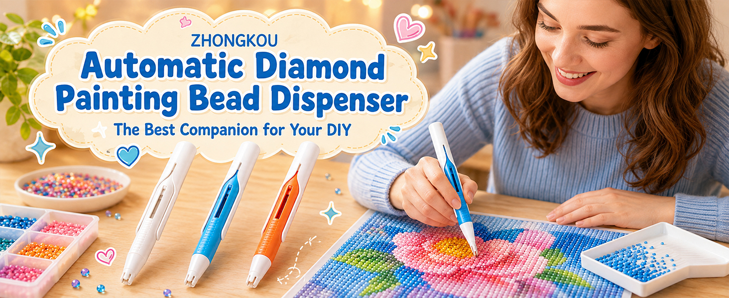 Diamond Art Automatic Bead Dispenser Pen