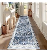 Yamaziot Washable Runner Rug 2x8 – Non Slip Boho Floral Hallway Runner Rug with Rubber Backing, L...