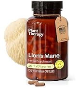 Plant Therapy Lion's Mane Mushroom Supplement Capsules Manufactured in USA 4 Month Supply Support...