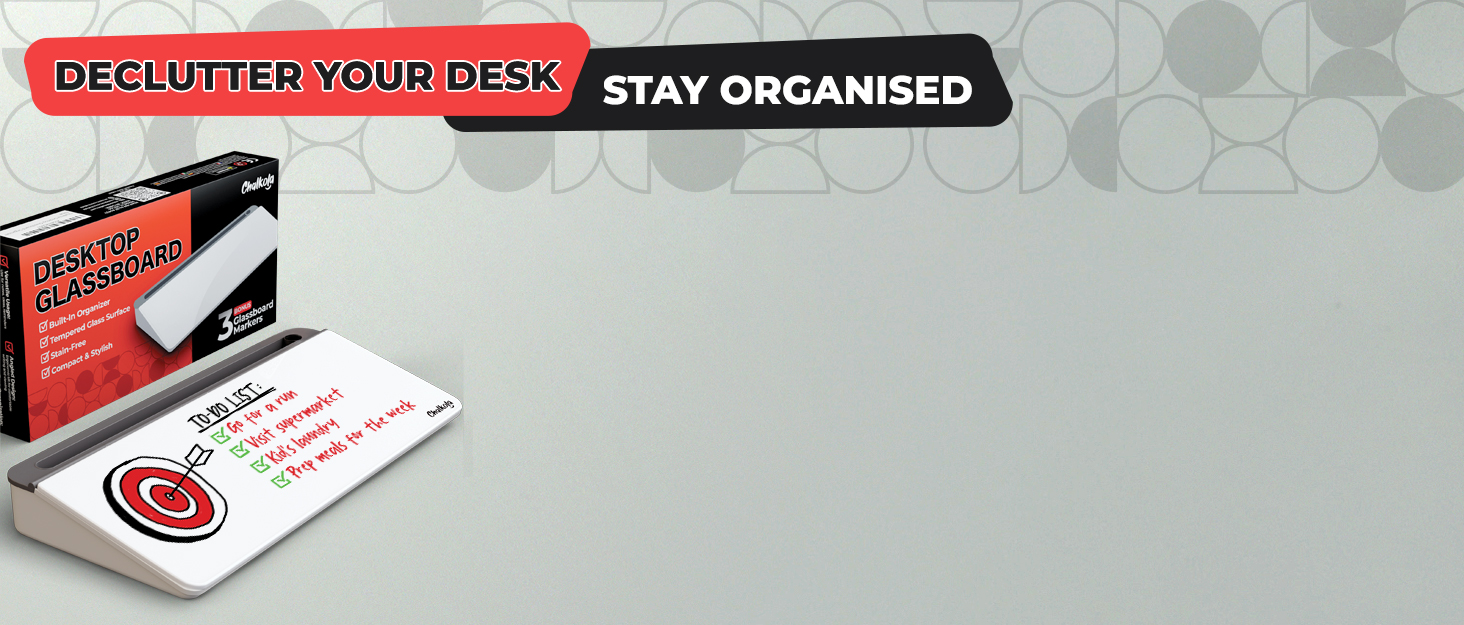 Chalkola Glassboard Organiser