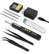 WORKPRO DC Soldering Iron Kit, Fast Heating Soldering Iron Pen with 3 Tips, Portable Lightweight ...