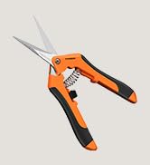 VIVOSUN 6.5 Inch Gardening Scissors Hand Pruner Pruning Shear with Straight Stainless Steel Blade...